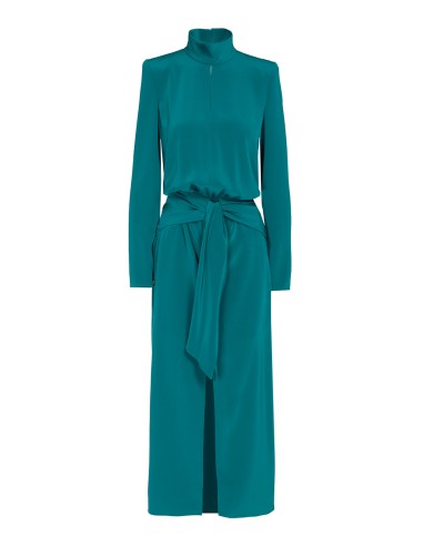 Vestido midi con lazada