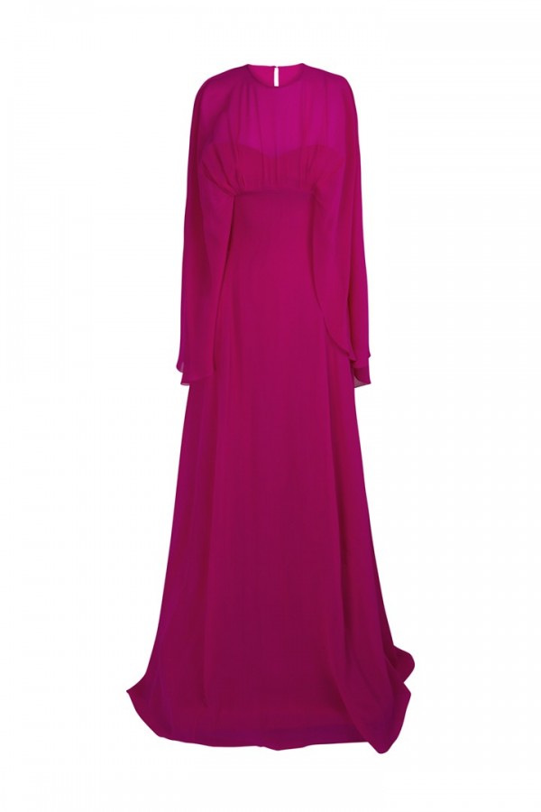 Vestido largo georgette
