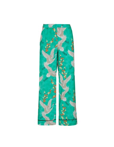 Pantalón pijamero estampado garzas