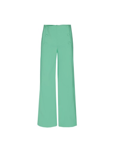 Pantalón marinero ancho verde agua