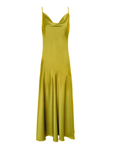 Vestido lencero verde pistacho