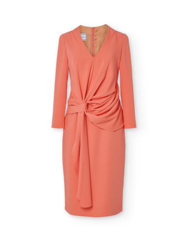 Vestido corto con drapeado